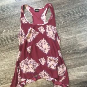 Gold tiger tank top